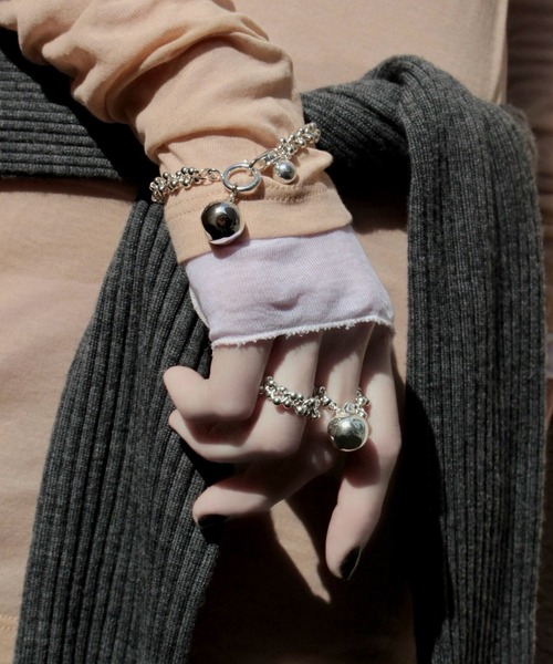 Soierie（ソワリー）の「ポム チェーン シンプル リング / Pome chain simple ring（リング・レディース・シルバー/シルバー×ゴールド・S/L）」の17枚目の写真