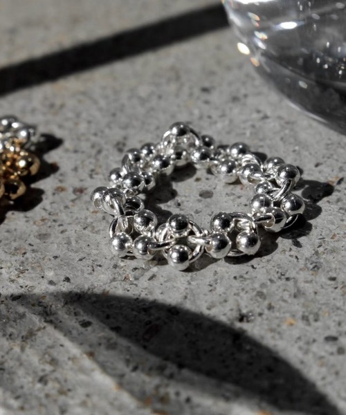 Soierie（ソワリー）の「ポム チェーン シンプル リング / Pome chain simple ring（リング・レディース・シルバー/シルバー×ゴールド・S/L）」の3枚目の写真