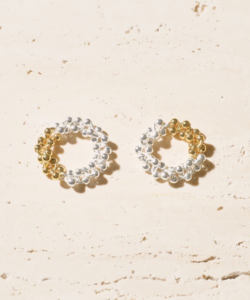 Soierie（ソワリー）の「ポム チェーン シンプル リング / Pome chain simple ring（リング・レディース・シルバー/シルバー×ゴールド・S/L）」の8枚目の写真