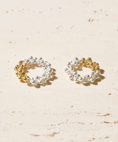 Soierie（ソワリー）の「ポム チェーン シンプル リング / Pome chain simple ring（リング・レディース・シルバー/シルバー×ゴールド・S/L）」の9枚目の写真