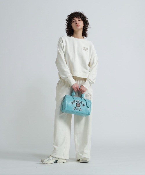VARSITY LEATHER MINI DUFFLE BAG / バーシティレザー ミニ ダッフル