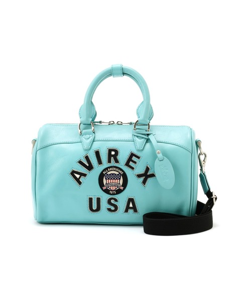 VARSITY LEATHER MINI DUFFLE BAG / バーシティレザー ミニ ダッフル