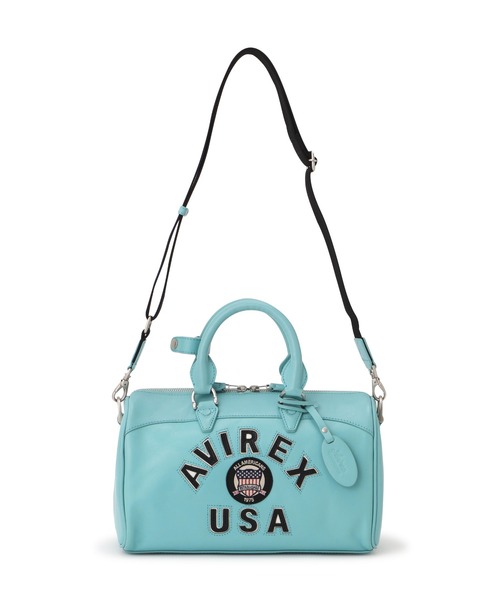 VARSITY LEATHER MINI DUFFLE BAG / バーシティレザー ミニ ダッフル