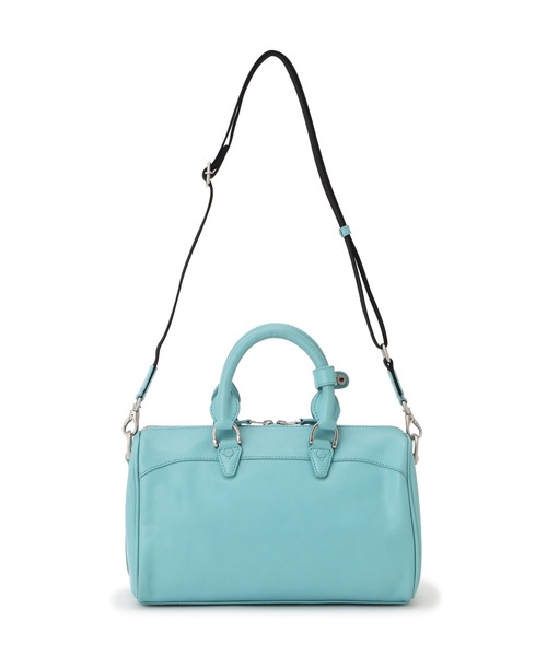 AVIREX（アヴィレックス）の「VARSITY LEATHER MINI DUFFLE BAG / バーシティレザー ミニ ダッフル バッグ（ボストンバッグ・レディース・ターコイズブルー・F）」の11枚目の写真
