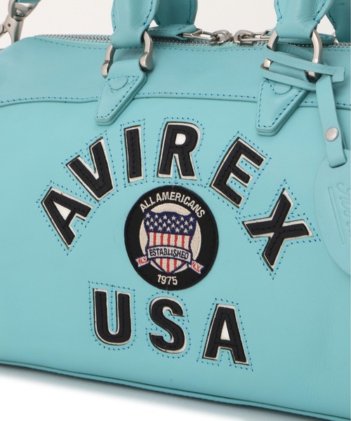 AVIREX バーシティ レザーバッグ VARSITY LEATHER MINI DUFFLE BAG / バーシティレザー ミニ ダッフル