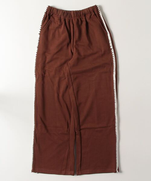 FREE STYLISTS（フリー スタイリスト）の「YUGA_YGMC Side stitch easy sweatpants（スウェットパンツ・レディース・ライトグレー/ブラウン・FREE）」の4枚目の写真