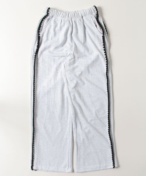 FREE STYLISTS（フリー スタイリスト）の「YUGA_YGMC Side stitch easy sweatpants（スウェットパンツ・レディース・ライトグレー/ブラウン・FREE）」の3枚目の写真