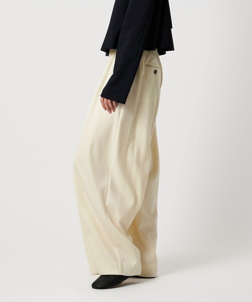 AEWEN MATOPH（イウエン マトフ）の「＜AEWEN MATOPH＞パネルギャザーパンツ（その他パンツ・レディース・ブラック/オフホワイト/モカ・34/36/38）」の5枚目の写真