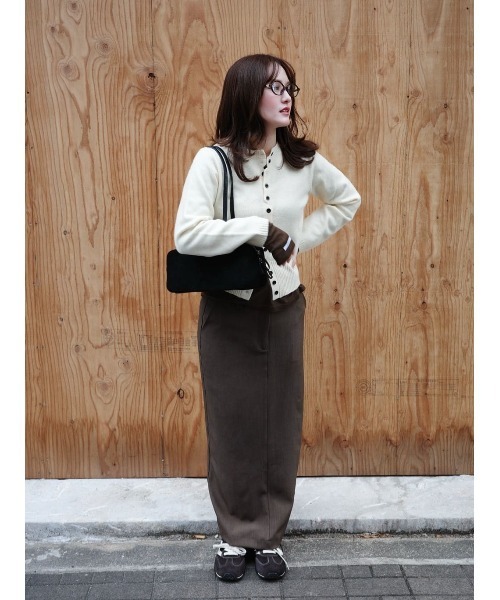 miette(ミエット)の「ローライズIラインスカート(スカート・レディース・チャコール/ブラック/グレイッシュベージュ・S/M/L)」の17枚目の写真