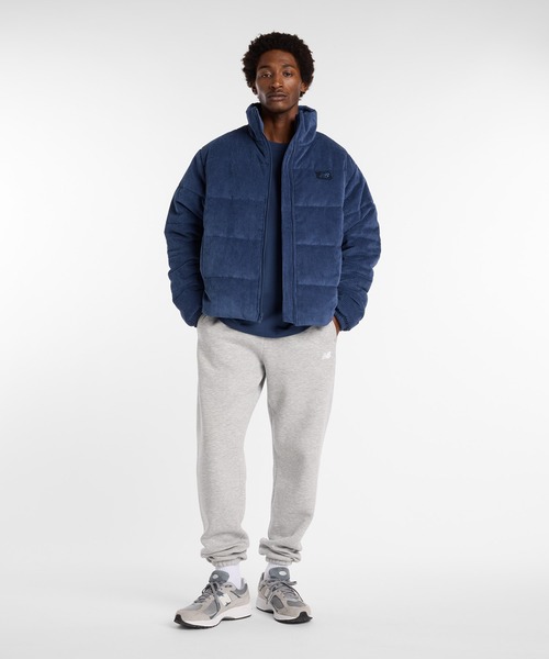 XLARGE コーデュロイ ブルゾン ネイビー NEW BALANCE（ニューバランス）の「コーデュロイパッファー ジャケット