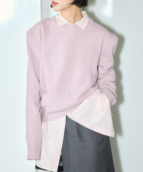 CITYSHOP（シティーショップ）の「LUTCHMIAH ART.K302：ニット（ニット/セーター・レディース・ピンク/ブルー・48）」の2枚目の写真