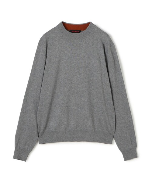 caban（キャバン）の「コットンカシミヤ プレーンモックネックプルオーバー（ニット/セーター・メンズ・カーキ/ダークブラウン/グレー/ブラック/アイボリー・M/L/S）」の4枚目の写真