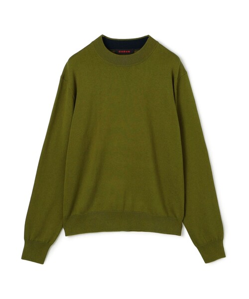 CABaN コットンカシミヤ　プルオーバーニットパーカー　オリーブ CABaN コットンカシミヤ プルオーバーニットパーカー オリーブ CABaN