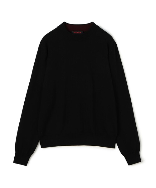 caban（キャバン）の「コットンカシミヤ プレーンモックネックプルオーバー（ニット/セーター・メンズ・カーキ/ダークブラウン/グレー/ブラック/アイボリー・M/L/S）」の3枚目の写真