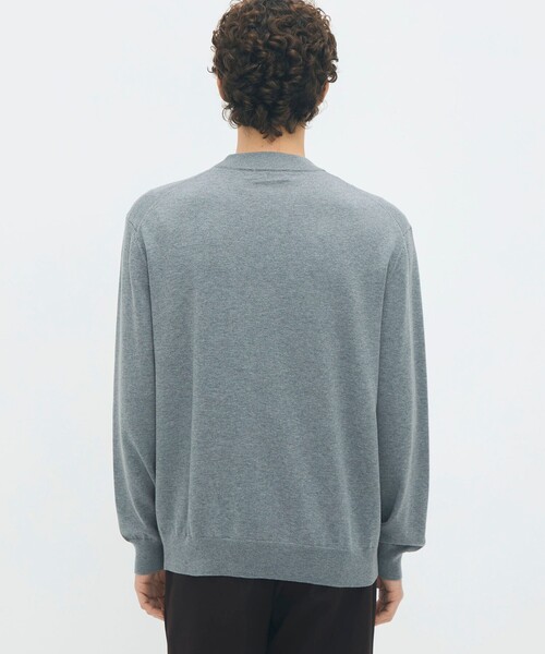 caban（キャバン）の「コットンカシミヤ プレーンモックネックプルオーバー（ニット/セーター・メンズ・カーキ/ダークブラウン/グレー/ブラック/アイボリー・M/L/S）」の9枚目の写真