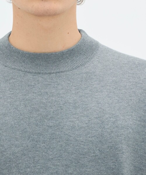 caban（キャバン）の「コットンカシミヤ プレーンモックネックプルオーバー（ニット/セーター・メンズ・カーキ/ダークブラウン/グレー/ブラック/アイボリー・M/L/S）」の10枚目の写真