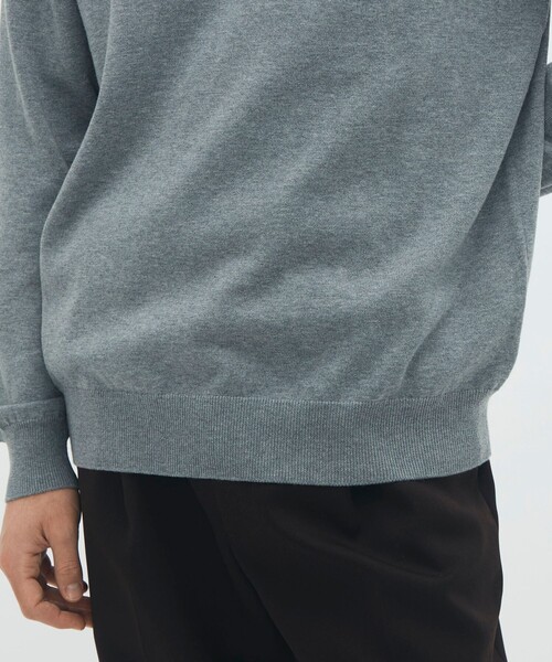 caban（キャバン）の「コットンカシミヤ プレーンモックネックプルオーバー（ニット/セーター・メンズ・カーキ/ダークブラウン/グレー/ブラック/アイボリー・M/L/S）」の12枚目の写真