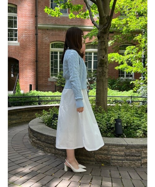BROOKS BROTHERS（ブルックスブラザーズ）の「コットンタイプライター　ロングシャツワンピース（シャツワンピース・レディース・ホワイト・8/6/4/2/0）」の8枚目の写真