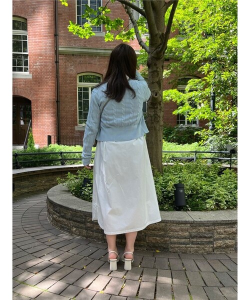 BROOKS BROTHERS（ブルックスブラザーズ）の「コットンタイプライター　ロングシャツワンピース（シャツワンピース・レディース・ホワイト・8/6/4/2/0）」の9枚目の写真