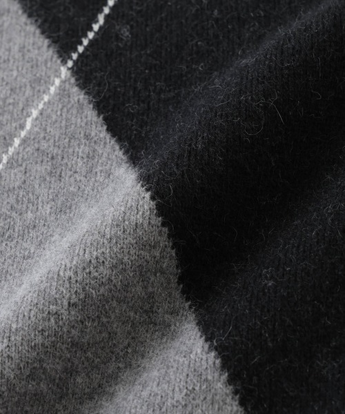 セール】アンゴラ混アーガイルVネックニット（ニット/セーター）｜NANO