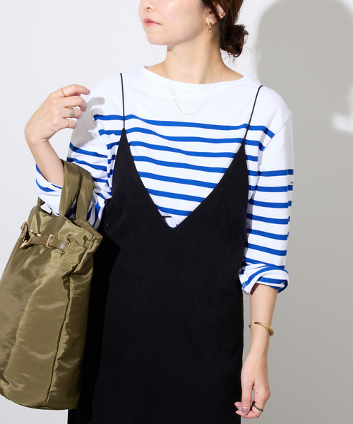 ORCIVAL(オーシバル)の「ORCIVAL/オーシバル RACHEL クロップドプルオーバー #6202(Tシャツ/カットソー・レディース・ブラック/ブルー・FREE)」の16枚目の写真