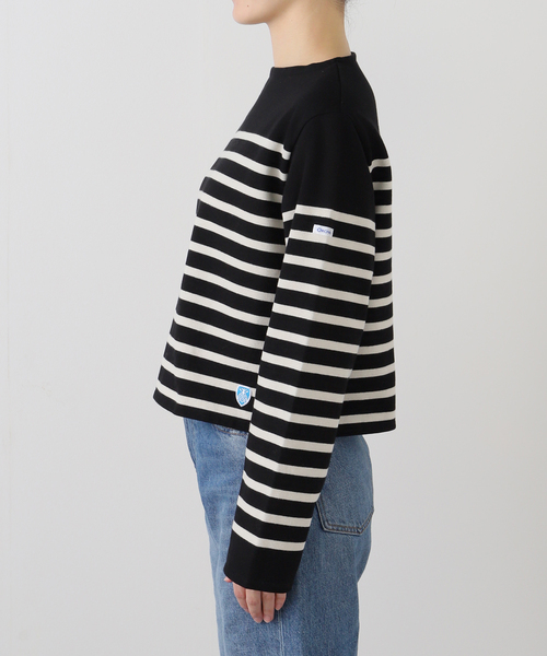 ORCIVAL(オーシバル)の「ORCIVAL/オーシバル RACHEL クロップドプルオーバー #6202(Tシャツ/カットソー・レディース・ブラック/ブルー・FREE)」の19枚目の写真