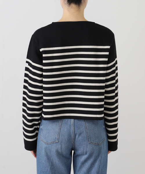 ORCIVAL(オーシバル)の「ORCIVAL/オーシバル RACHEL クロップドプルオーバー #6202(Tシャツ/カットソー・レディース・ブラック/ブルー・FREE)」の20枚目の写真