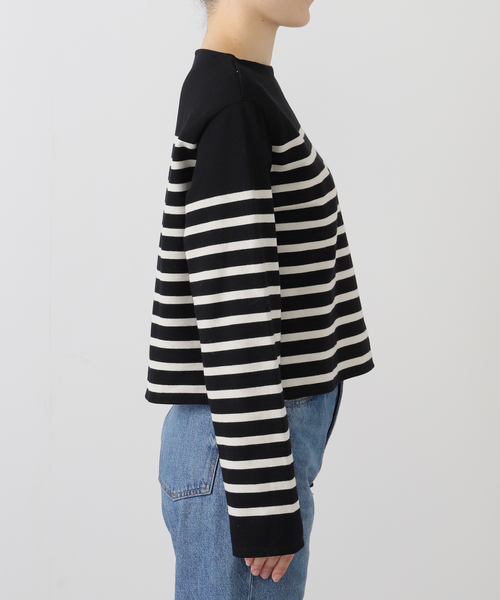 ORCIVAL(オーシバル)の「ORCIVAL/オーシバル RACHEL クロップドプルオーバー #6202(Tシャツ/カットソー・レディース・ブラック/ブルー・FREE)」の21枚目の写真