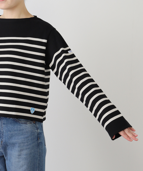 ORCIVAL(オーシバル)の「ORCIVAL/オーシバル RACHEL クロップドプルオーバー #6202(Tシャツ/カットソー・レディース・ブラック/ブルー・FREE)」の22枚目の写真