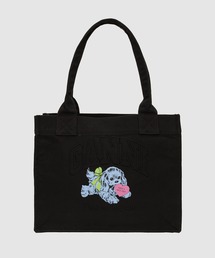 GANNI | Large Easy Shopper Pocket Dog Print(トートバッグ)