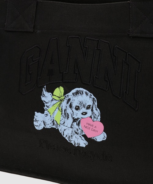 GANNI(ガニー)の「Large Easy Shopper Pocket Dog Print(トートバッグ・レディース・その他・ONESIZE)」の3枚目の写真