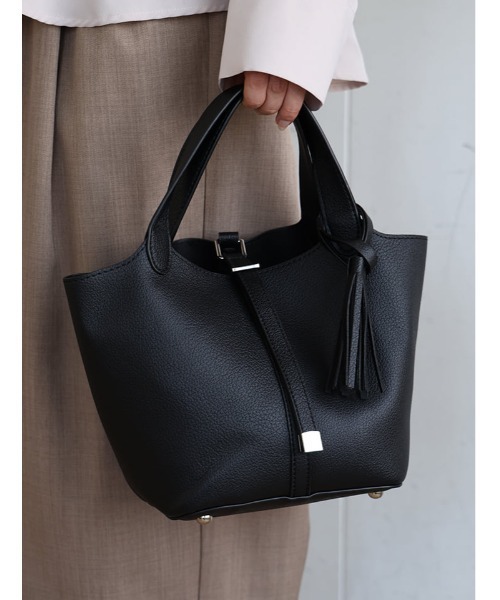 Edit Sheen(エディットシーン)の「タッセル付きハンディトート(ハンドバッグ・レディース・ダークブラウン/ベージュ/ブラック/オレンジ・FREE)」の15枚目の写真