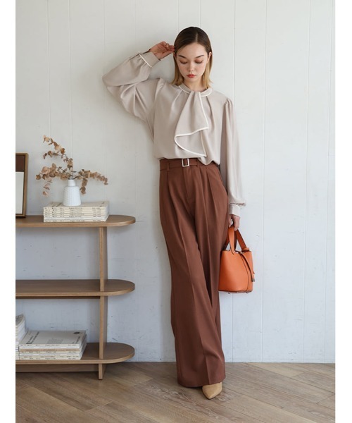 Edit Sheen(エディットシーン)の「タッセル付きハンディトート(ハンドバッグ・レディース・ダークブラウン/ベージュ/ブラック/オレンジ・FREE)」の5枚目の写真