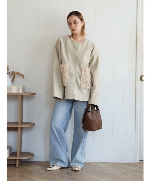 Edit Sheen(エディットシーン)の「タッセル付きハンディトート(ハンドバッグ・レディース・ダークブラウン/ベージュ/ブラック/オレンジ・FREE)」の8枚目の写真