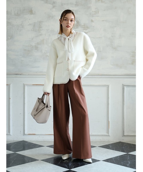 Edit Sheen(エディットシーン)の「タッセル付きハンディトート(ハンドバッグ・レディース・ダークブラウン/ベージュ/ブラック/オレンジ・FREE)」の10枚目の写真