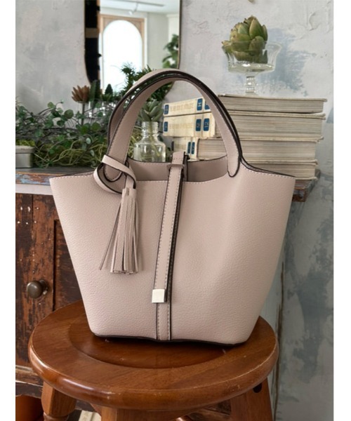 Edit Sheen(エディットシーン)の「タッセル付きハンディトート(ハンドバッグ・レディース・ダークブラウン/ベージュ/ブラック/オレンジ・FREE)」の13枚目の写真