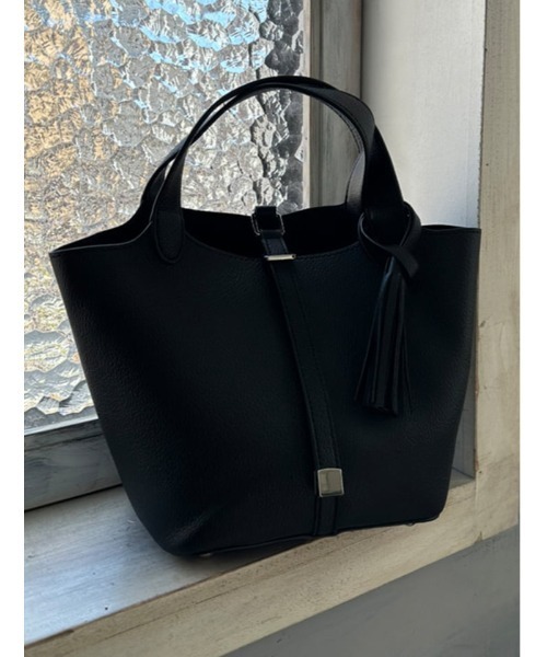 Edit Sheen(エディットシーン)の「タッセル付きハンディトート(ハンドバッグ・レディース・ダークブラウン/ベージュ/ブラック/オレンジ・FREE)」の16枚目の写真