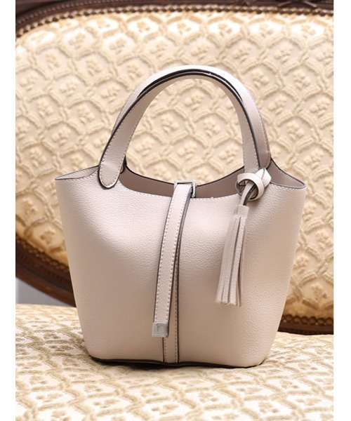 Edit Sheen(エディットシーン)の「タッセル付きハンディトート(ハンドバッグ・レディース・ダークブラウン/ベージュ/ブラック/オレンジ・FREE)」の18枚目の写真