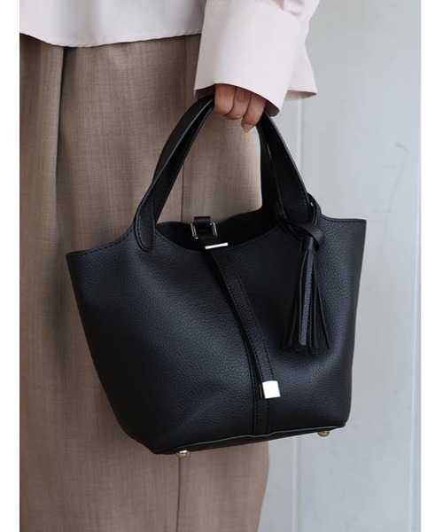 Edit Sheen(エディットシーン)の「タッセル付きハンディトート(ハンドバッグ・レディース・ダークブラウン/ベージュ/ブラック/オレンジ・FREE)」の22枚目の写真