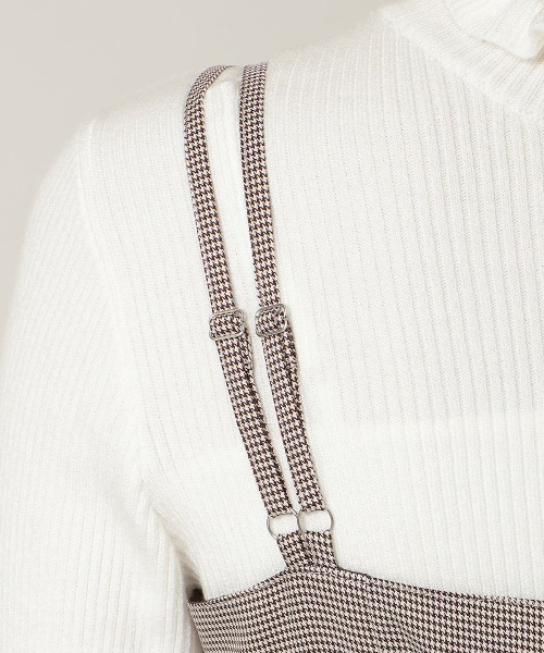 WILLSELECTION（ウィルセレクション）の「ダブルストラップアシンメトリーワンピース（ワンピース・レディース・ブラック系その他/ブラウン系その他/チャコールグレー・FREE）」の6枚目の写真