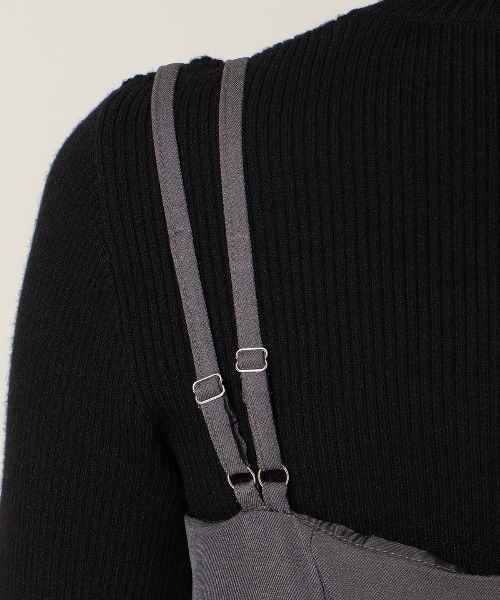 WILLSELECTION（ウィルセレクション）の「ダブルストラップアシンメトリーワンピース（ワンピース・レディース・ブラック系その他/ブラウン系その他/チャコールグレー・FREE）」の13枚目の写真