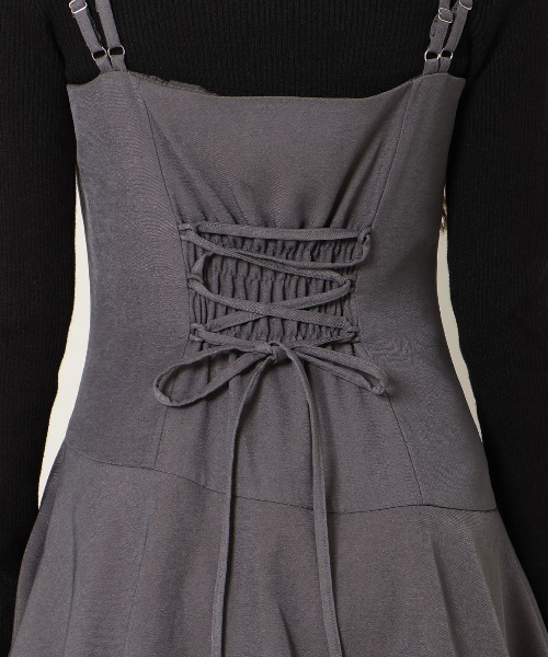 WILLSELECTION（ウィルセレクション）の「ダブルストラップアシンメトリーワンピース（ワンピース・レディース・ブラック系その他/ブラウン系その他/チャコールグレー・FREE）」の12枚目の写真