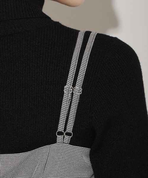 WILLSELECTION（ウィルセレクション）の「ダブルストラップアシンメトリーワンピース（ワンピース・レディース・ブラック系その他/ブラウン系その他/チャコールグレー・FREE）」の19枚目の写真