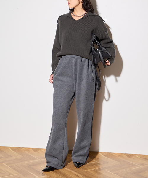 journal standard L'essage（ジャーナルスタンダードレサージュ）の「バルーンセーラーカラーニット（ニット/セーター・レディース・ブルー系その他/キャメル/ブラック系その他・FREE）」の14枚目の写真