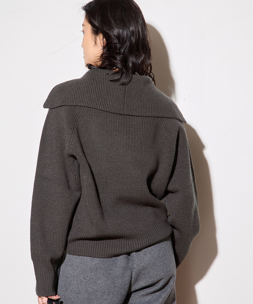 journal standard L'essage（ジャーナルスタンダードレサージュ）の「バルーンセーラーカラーニット（ニット/セーター・レディース・ブルー系その他/キャメル/ブラック系その他・FREE）」の19枚目の写真