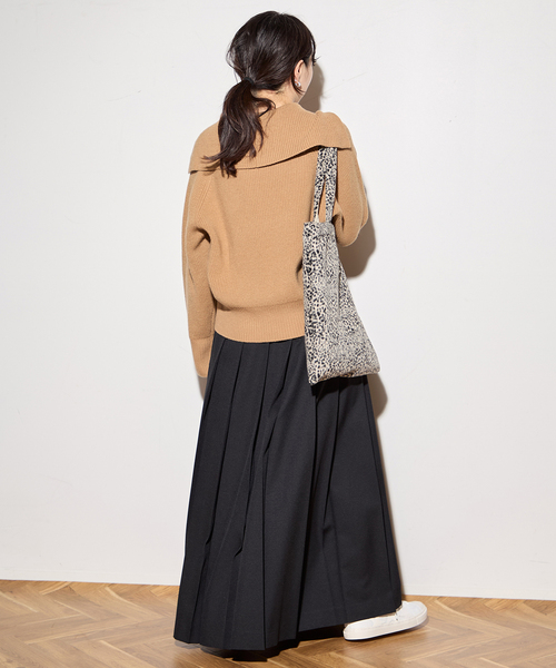 journal standard L'essage（ジャーナルスタンダードレサージュ）の「バルーンセーラーカラーニット（ニット/セーター・レディース・ブルー系その他/キャメル/ブラック系その他・FREE）」の21枚目の写真