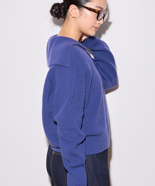 セール】バルーンセーラーカラーニット（ニット/セーター）｜journal