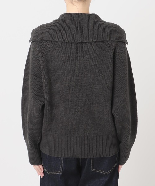 journal standard L'essage（ジャーナルスタンダードレサージュ）の「バルーンセーラーカラーニット（ニット/セーター・レディース・ブルー系その他/キャメル/ブラック系その他・FREE）」の12枚目の写真