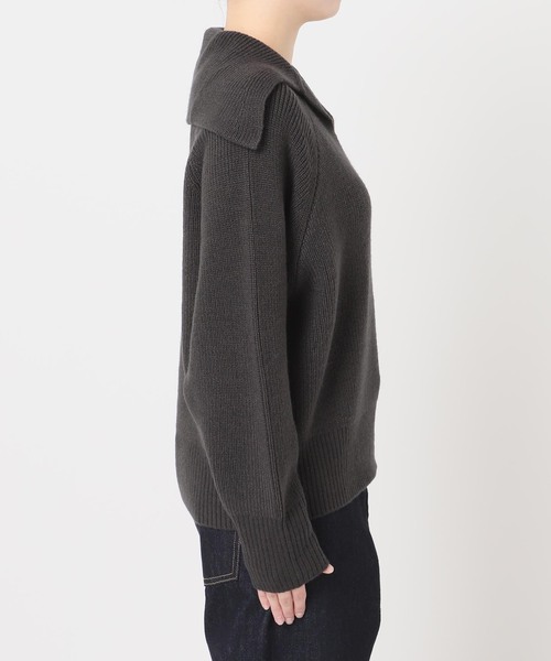 journal standard L'essage（ジャーナルスタンダードレサージュ）の「バルーンセーラーカラーニット（ニット/セーター・レディース・ブルー系その他/キャメル/ブラック系その他・FREE）」の11枚目の写真