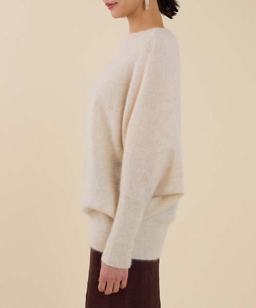 marmors(マルモア)の「【marmors】yak boat neck loose knit pullover(ニット/セーター・レディース・ライトブルー/オフホワイト/イエロー・36)」の9枚目の写真